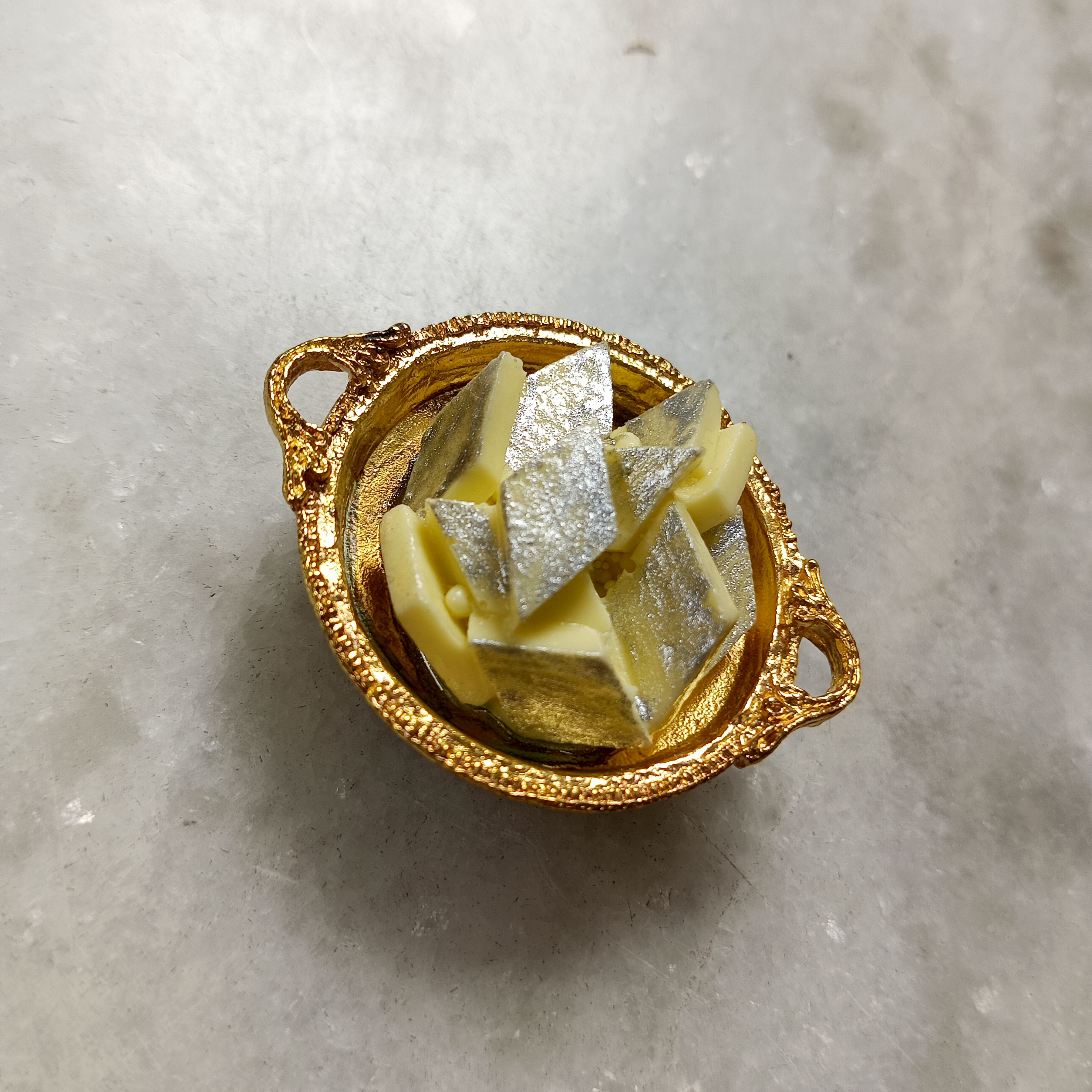 Miniature Kaju Katli Fridge Magnet