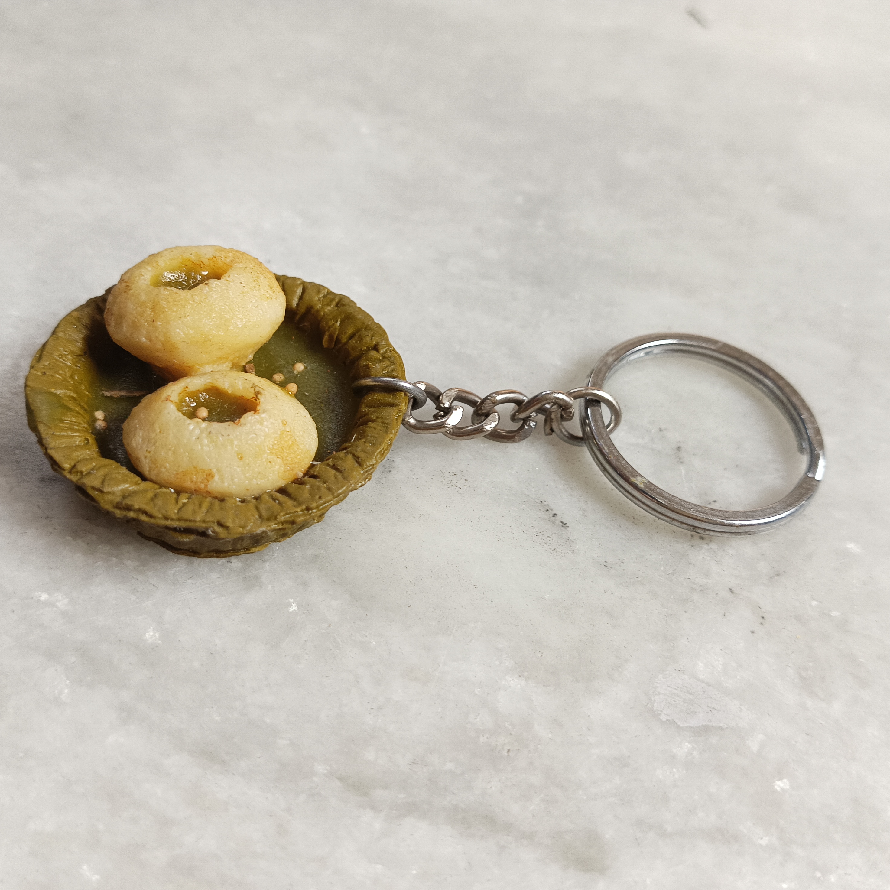 Miniature Pani Puri Keychain