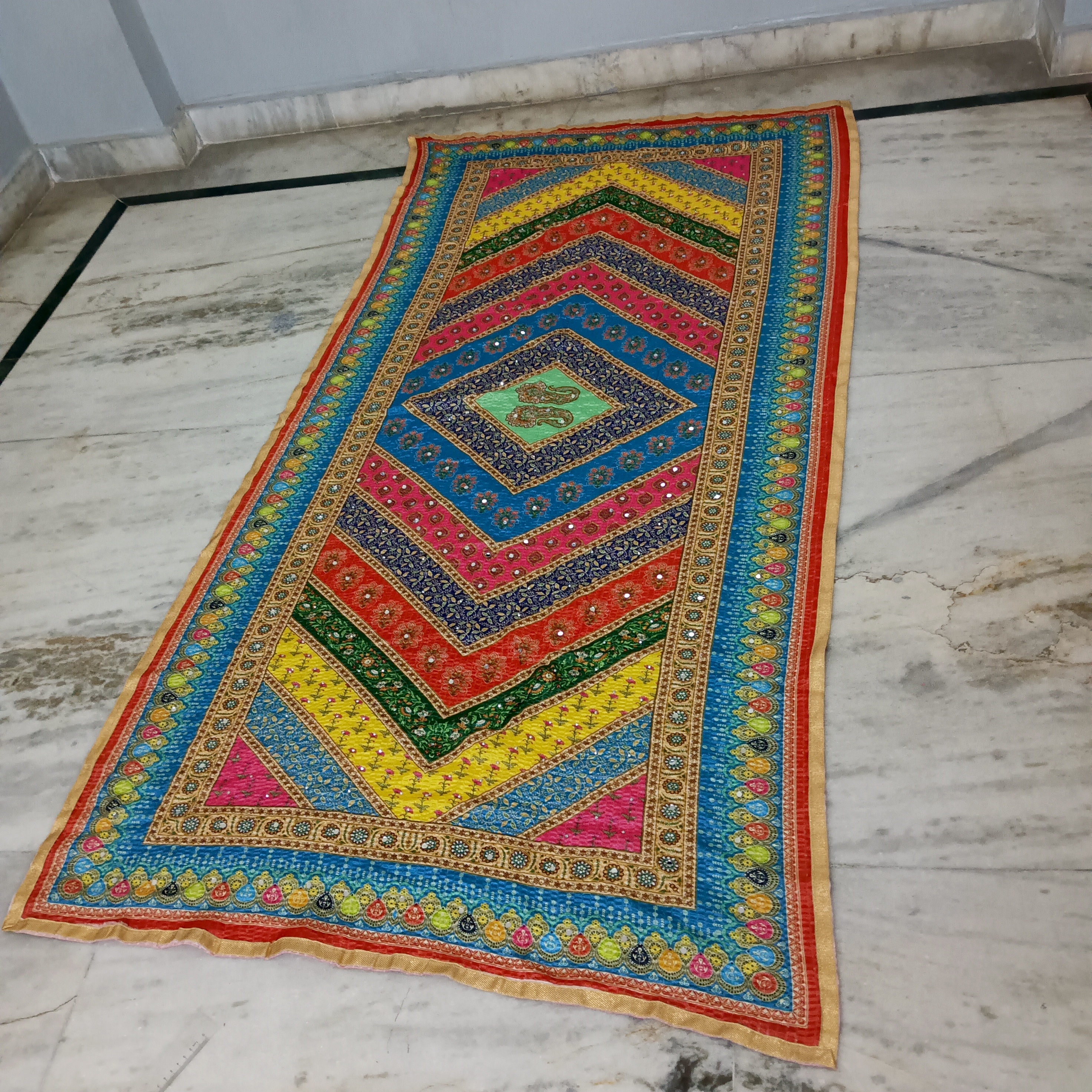 Embroidered Jaipuri Bandhani Chunri (Dupatta) - 2