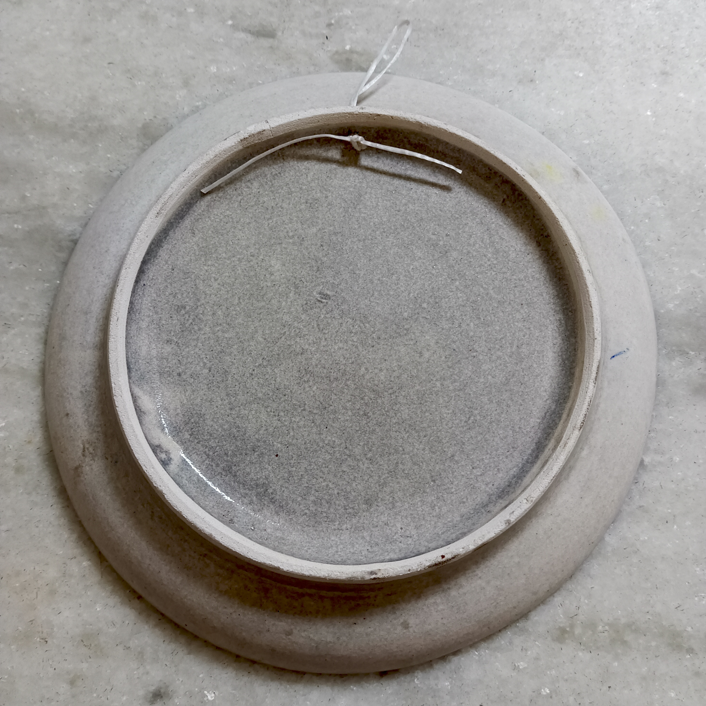 Hand-Painted Ceramic Plate - Blue