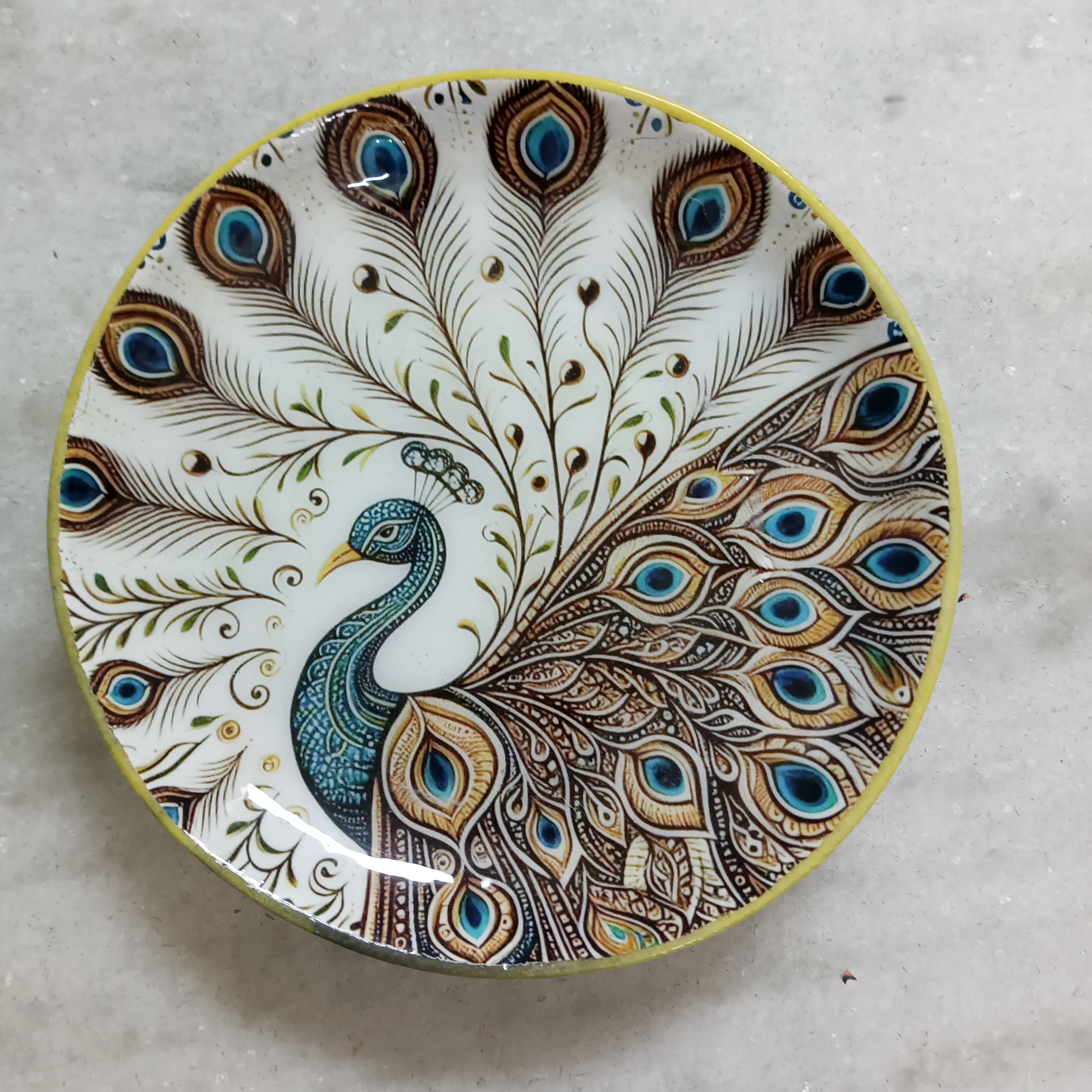 Peacock Ceramic Plate