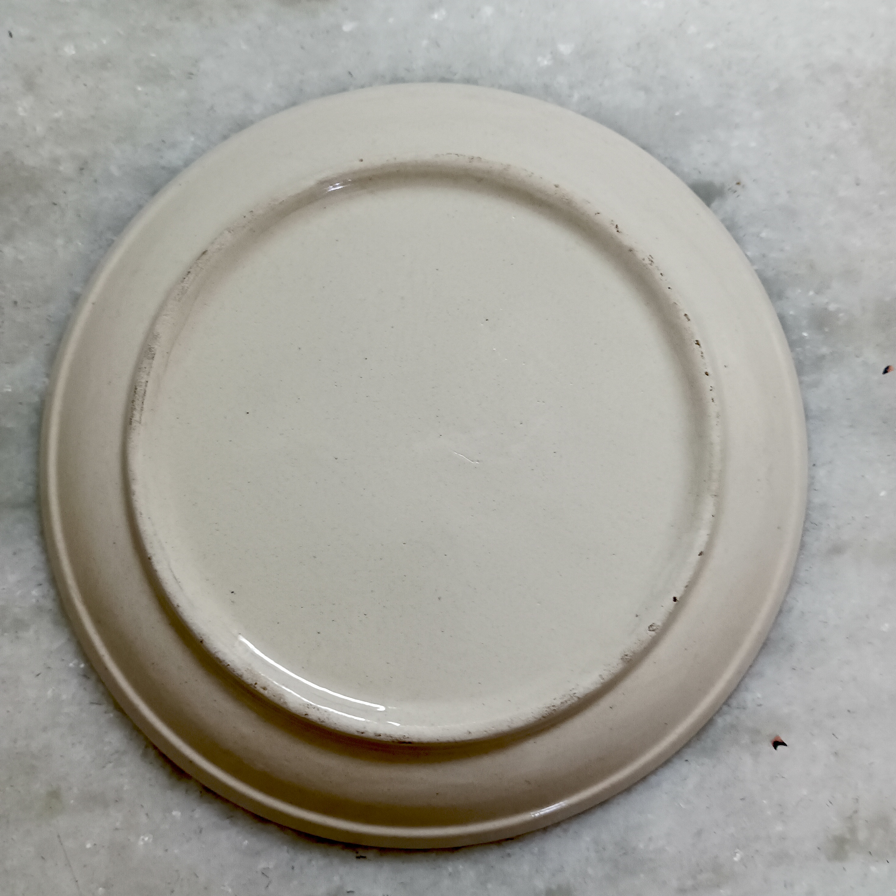 Hand-Painted Ceramic Plate - Village
