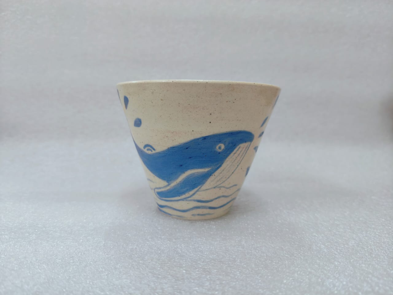 Handmade Whale Ceramic Cup