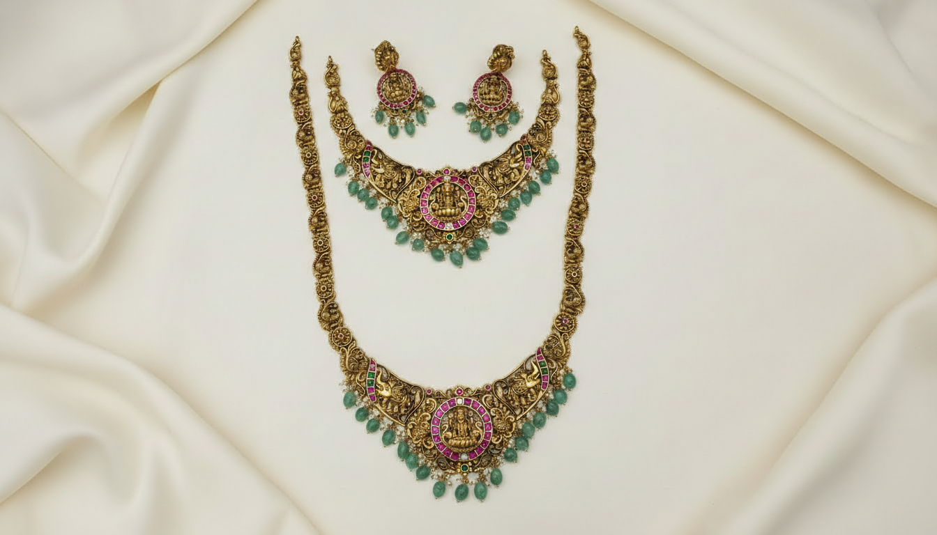 Jadau Bridal Combo Set - II