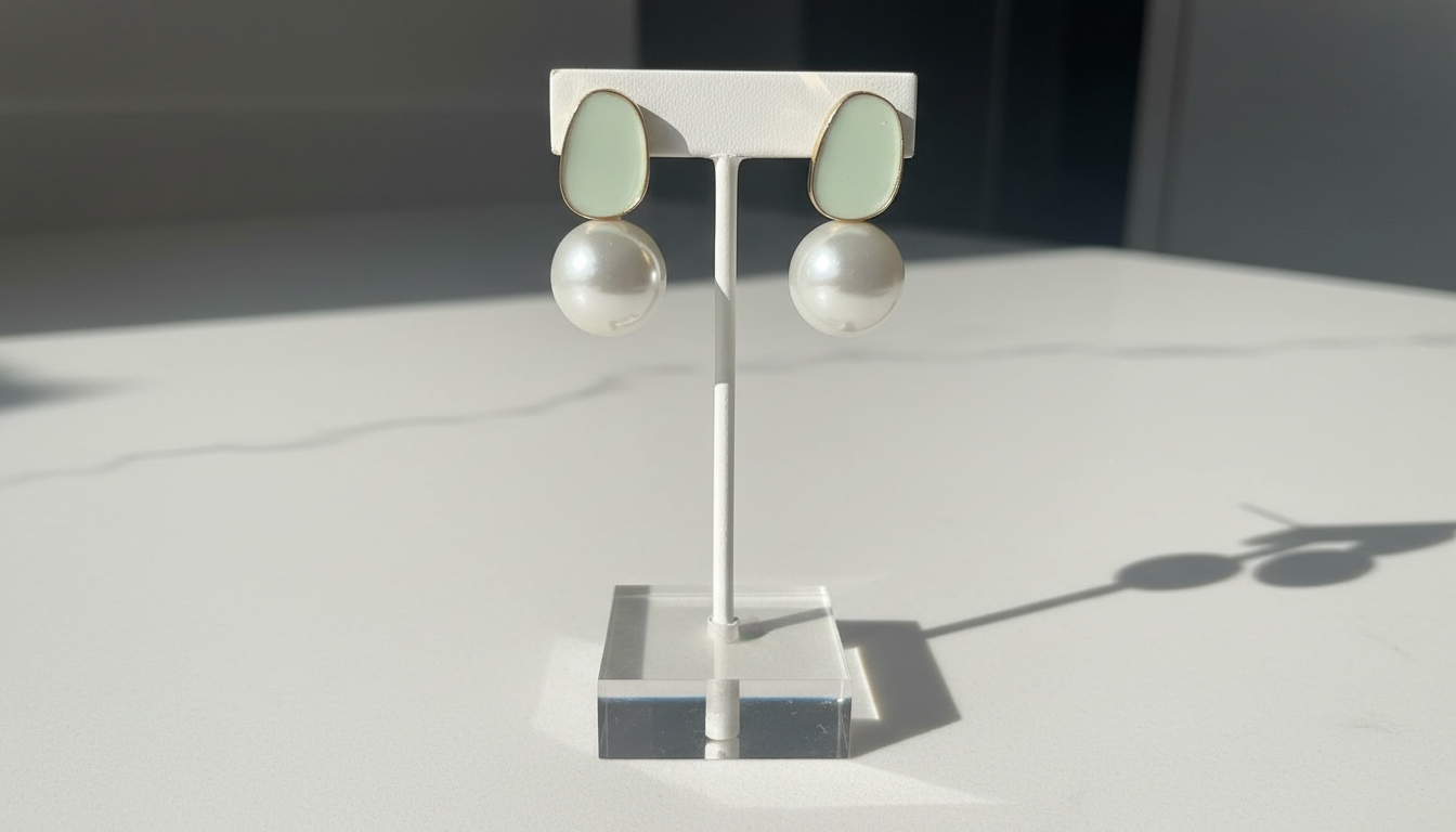 Elegant Pearl Drop Earrings