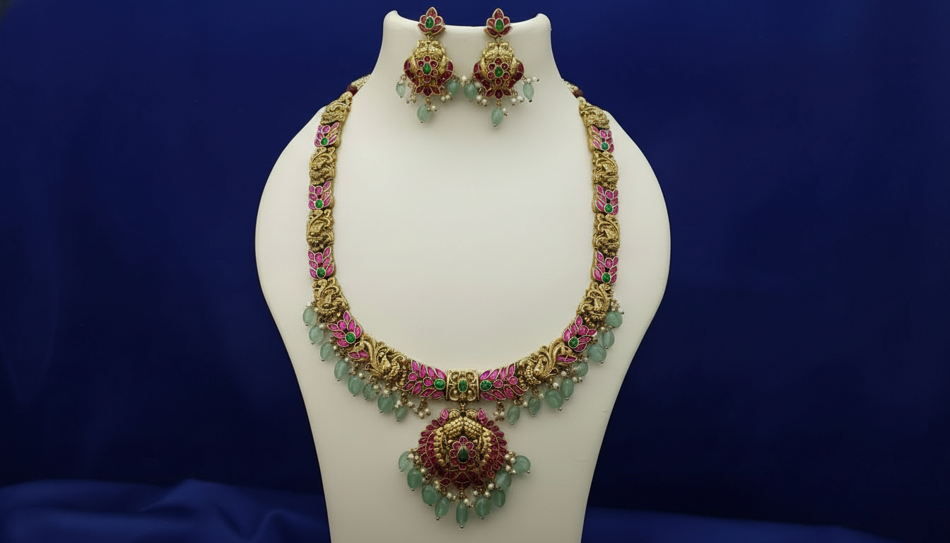 Jadau Long Necklace