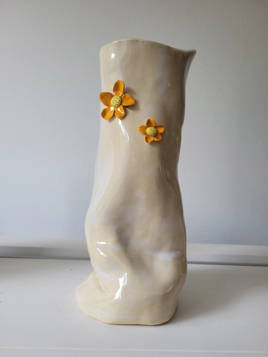 🌼 Pièce Unique : Vase "Printemps Solaire"
