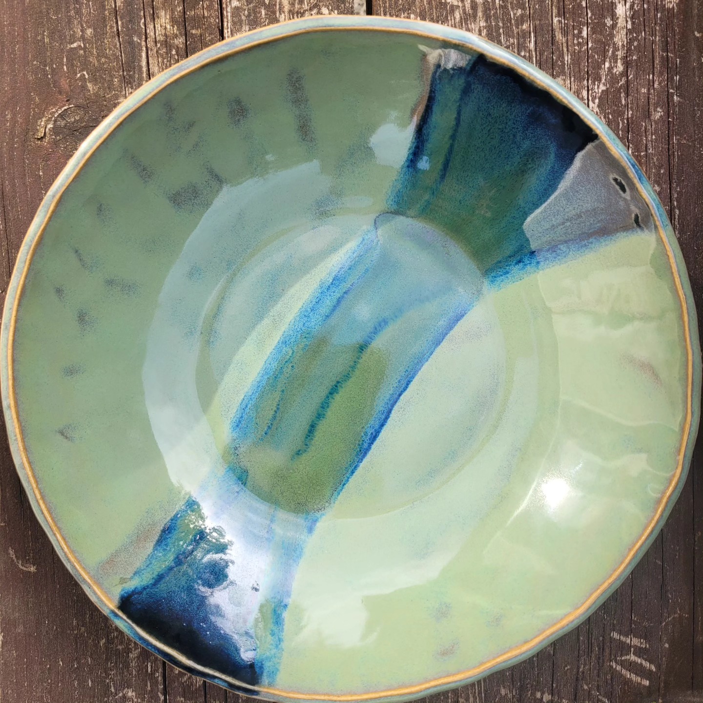 🌿 Pièce Unique : Assiette Creuse "Horizon" (N° 60)