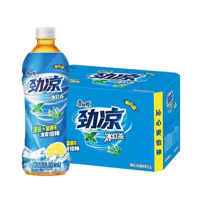 康师傅劲凉冰红茶 500ML Master Kang Ice Lemon Mint Tea 500ML