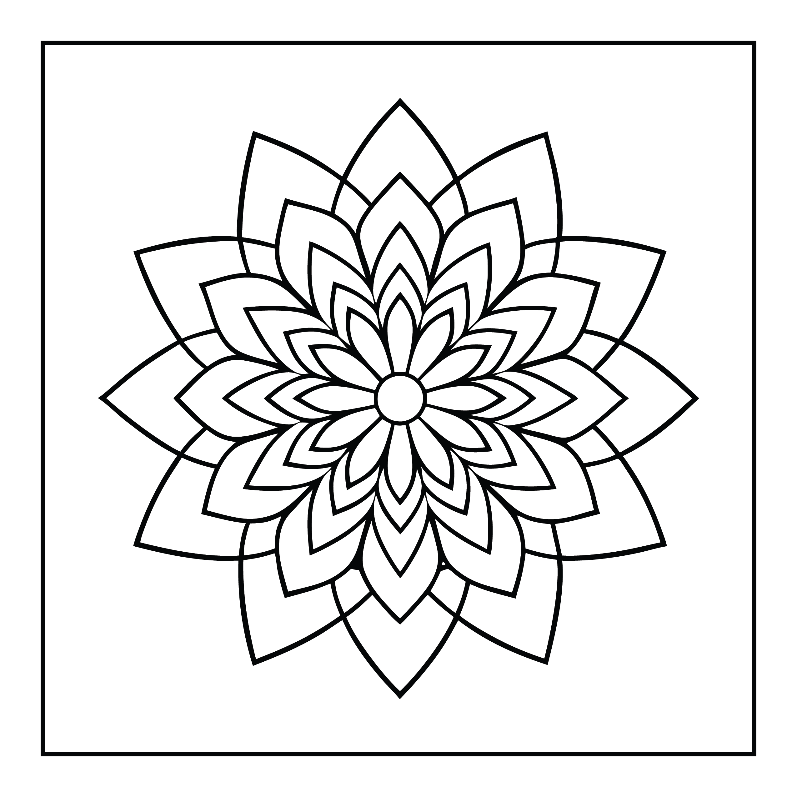 Mandala Coloring Book for Kids (PDF) – 90 Bold & Easy Pages