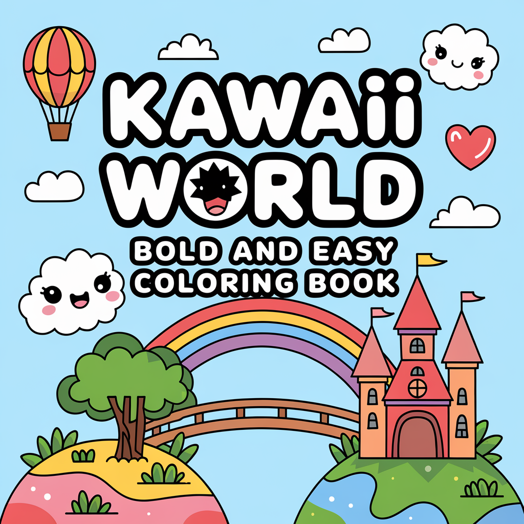 Kawaii World Coloring Book for Kids (PDF) – 93 Bold & Easy Pages