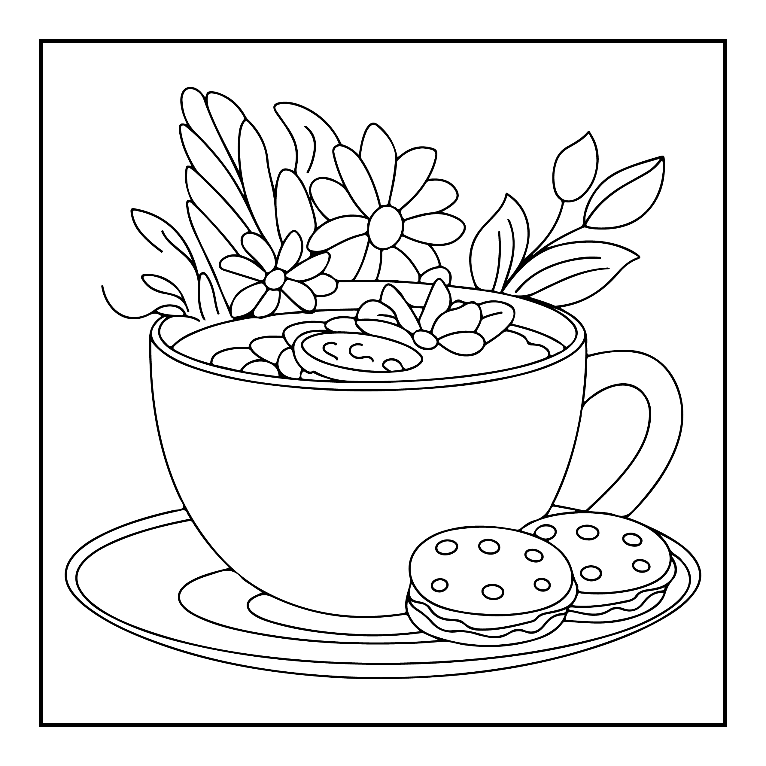 Cute Stuff Coloring Book for Kids (PDF) – 50 Bold & Easy Pages