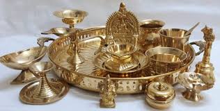 Brass Pooja Thali Set