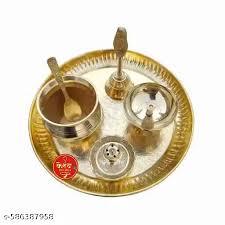 Brass Pooja Thali Set