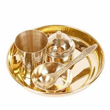 Brass Dinnerware Set