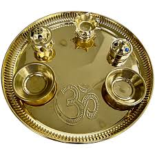 Brass Puja Thali Set