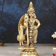 Brass Lord Murugan Statue