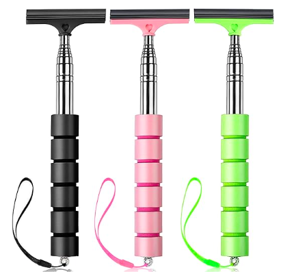 Retractable car rearview mirror wiper