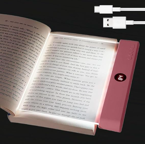 Book Light, Rechargeable Reading Lights for Books in Bed - amazon link bellow!