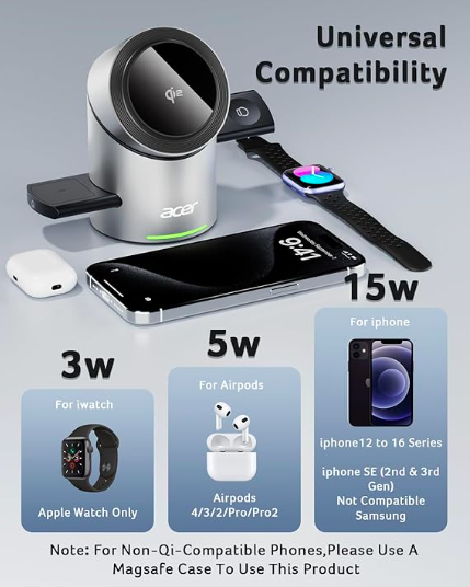 3 in 1 Wireless Charging Station