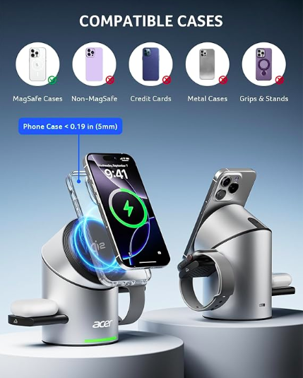3 in 1 Wireless Charging Station