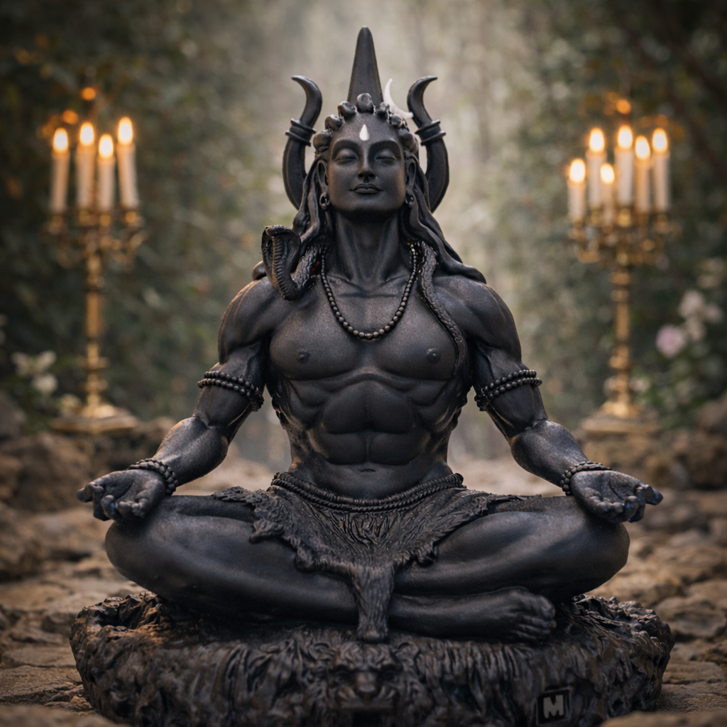Meditating Shiva Statue