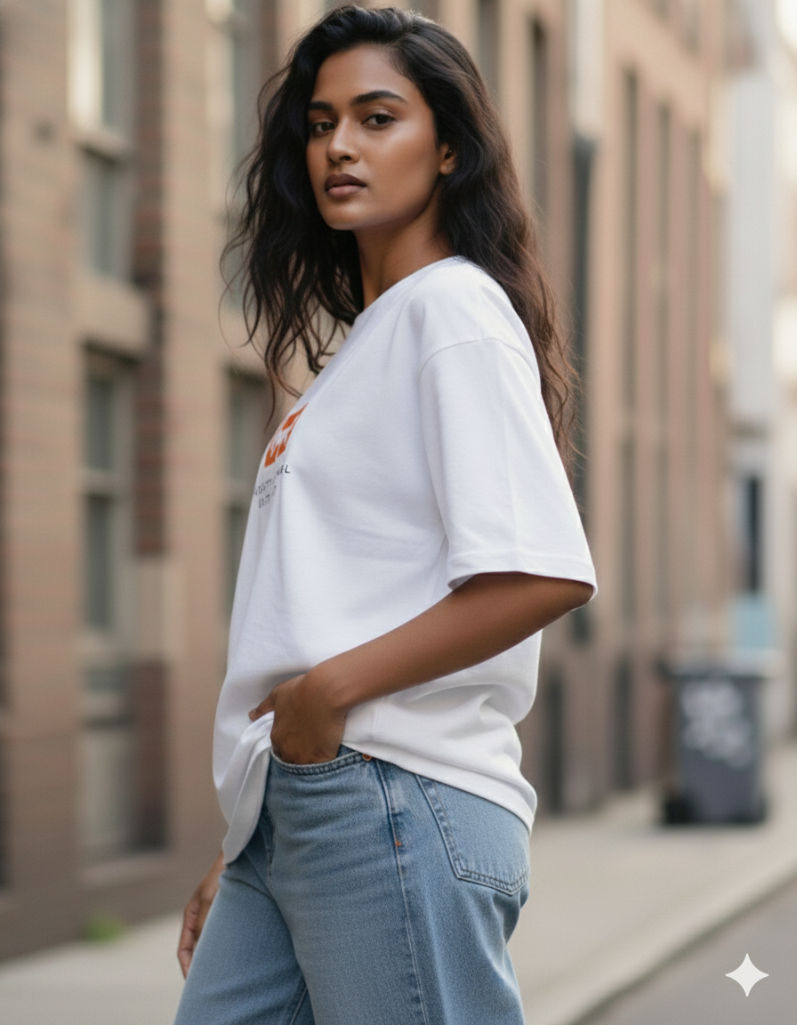 Hope- White Oversized T-Shirt