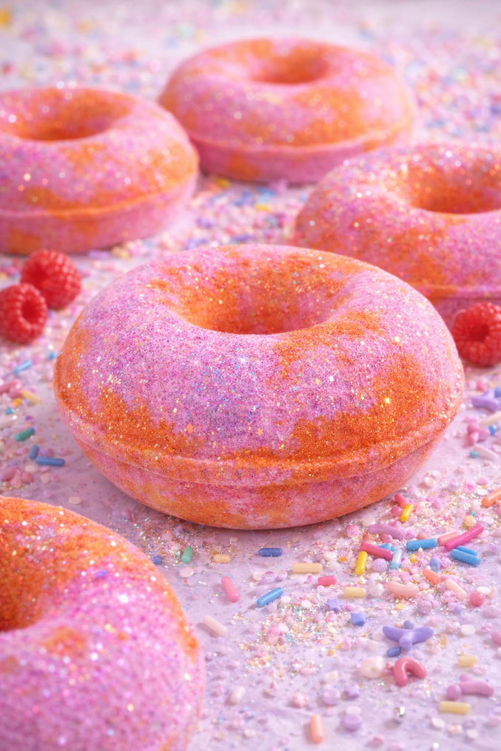 Birthday Cake Foaming Donut