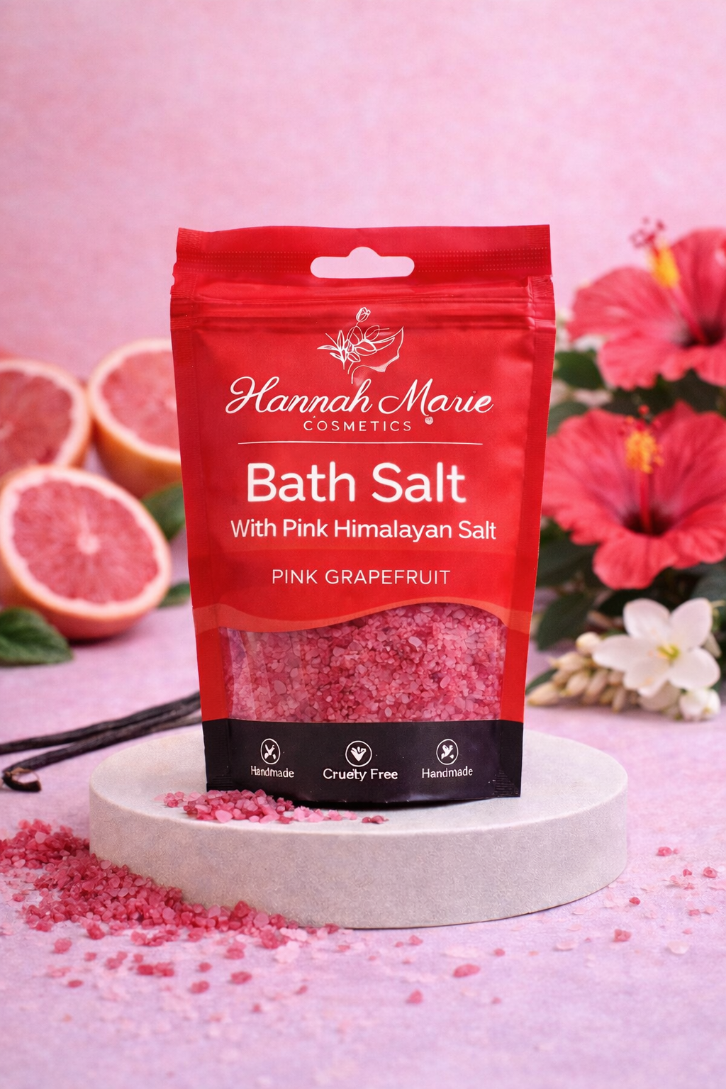 Pink Grapefruit Salt Soak