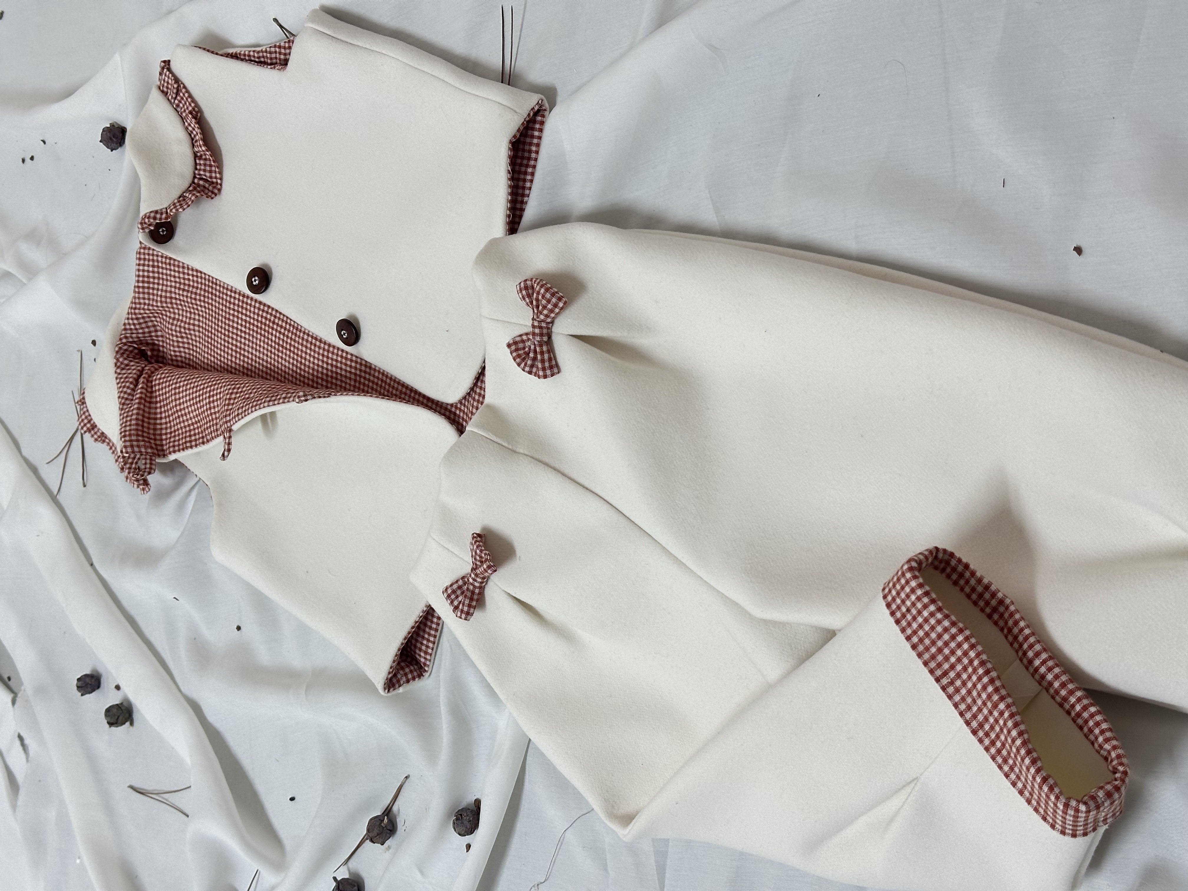 Tundra Kaşe Yelek Pantolon Takım - Kız Çocuk / Bebek Şık Kış Kombini