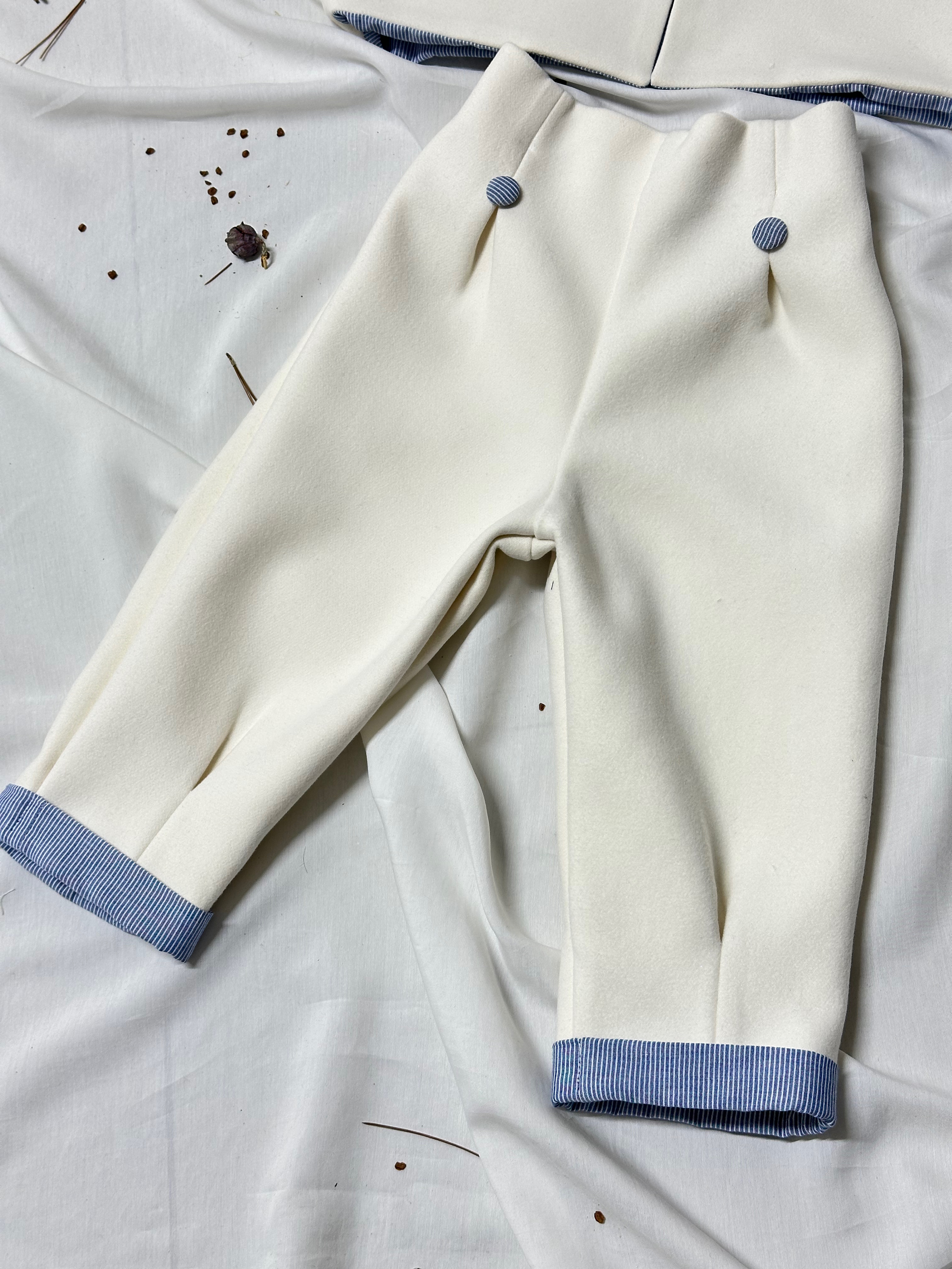 Tundra Kapüşonlu Kaşe Kışlık Erkek Çocuk Bebek Takımı Kaban ve Pantolon