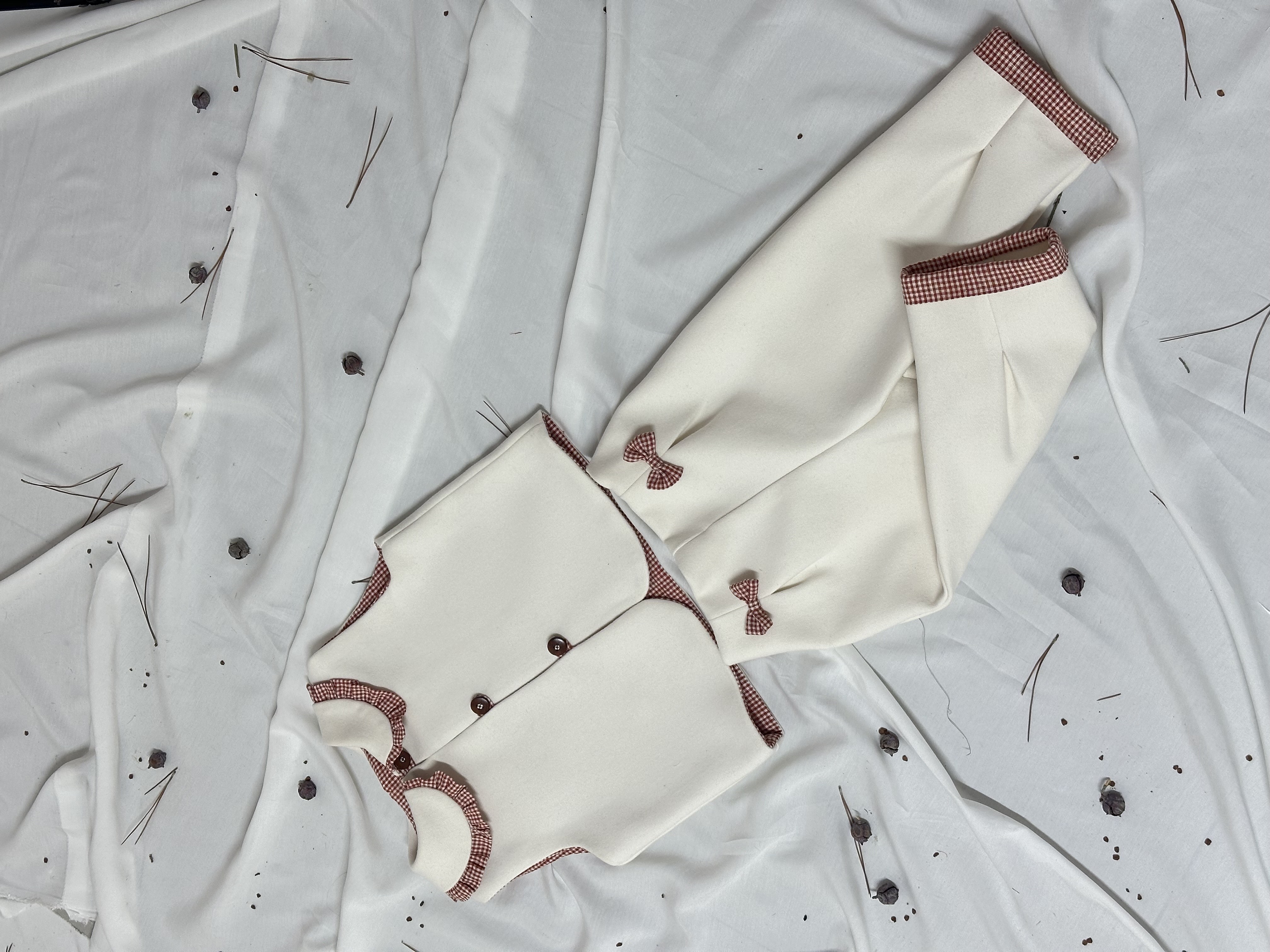 Tundra Kaşe Yelek Pantolon Takım - Kız Çocuk / Bebek Şık Kış Kombini