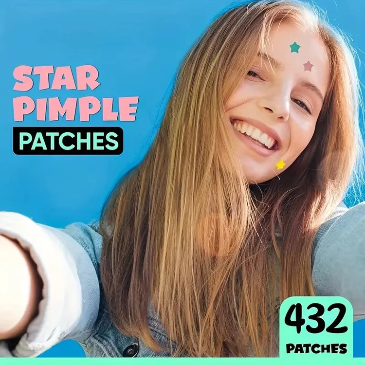 432pcs Cute Star Shaped Pimple Cover Sticker