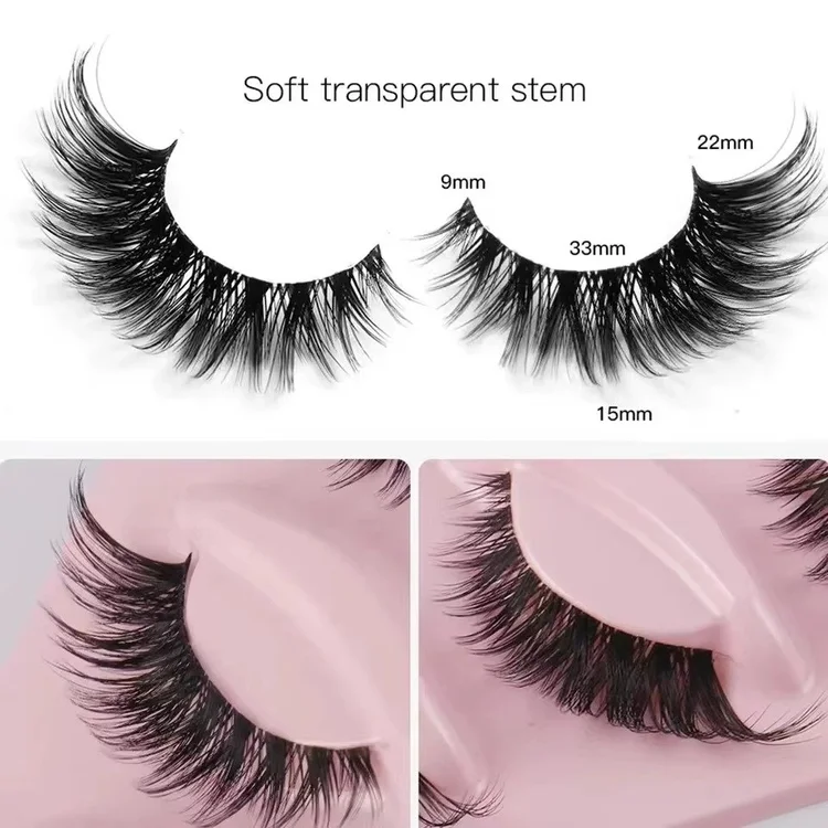 5 Pairs Cat Eye Lashes Faux Eyelashes