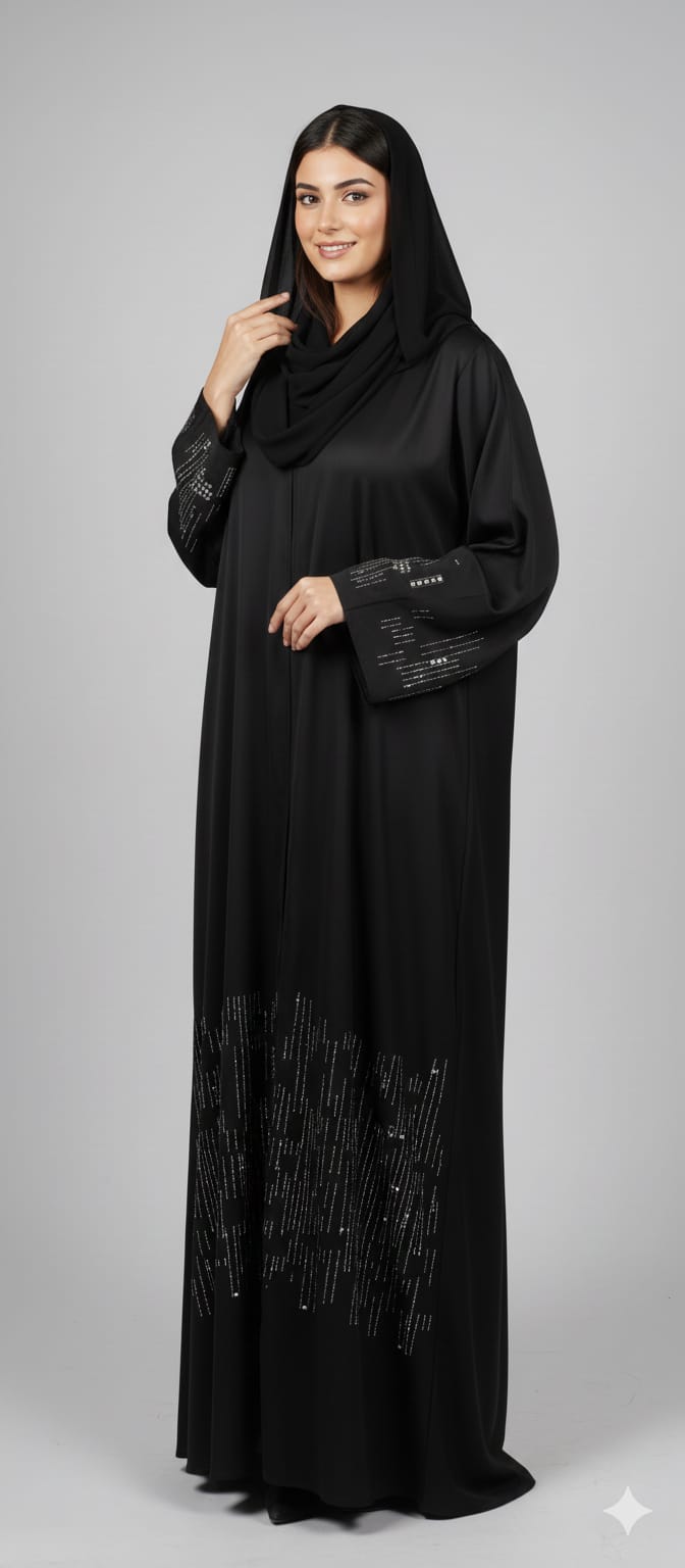 Elegant Black Abaya