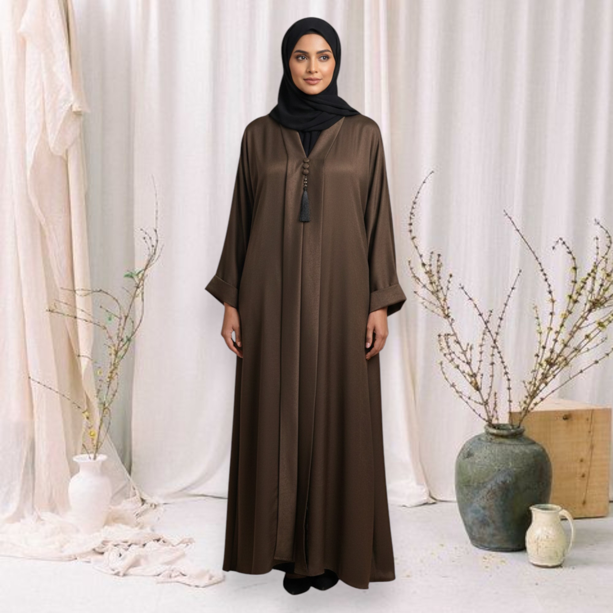 Elegant Brown Abaya