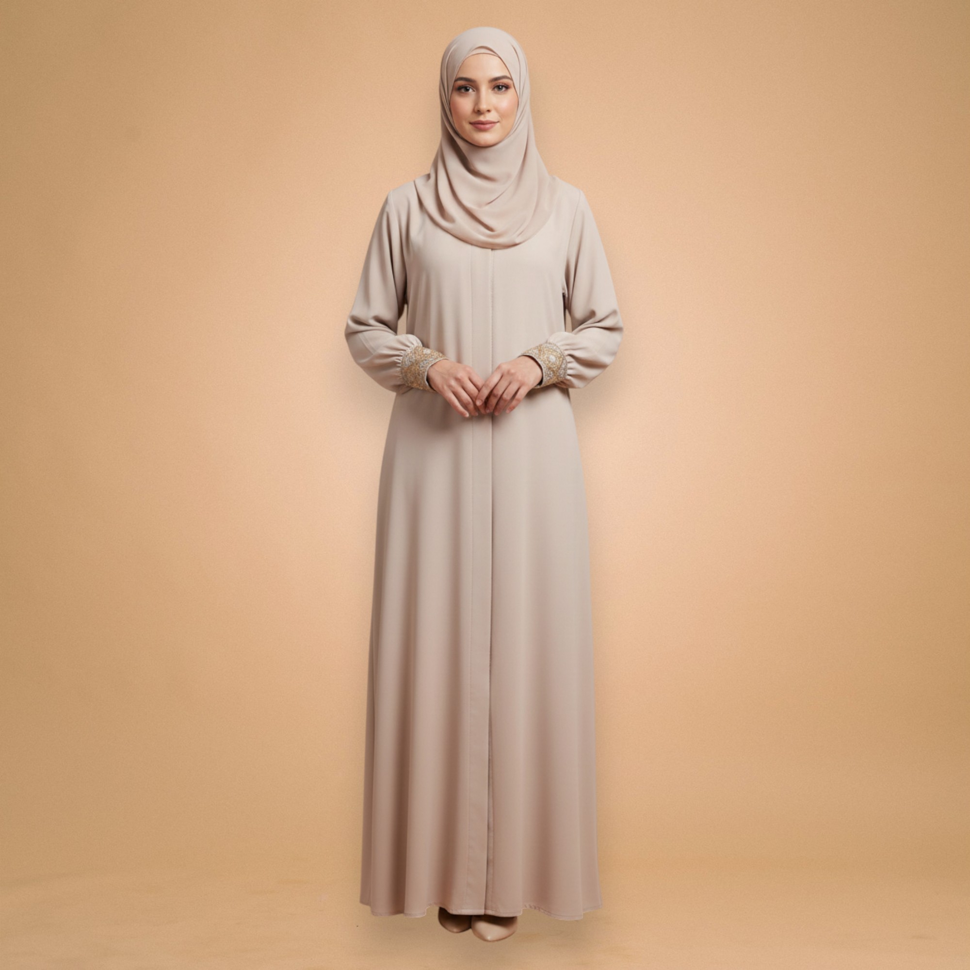 Classic Beige Abaya