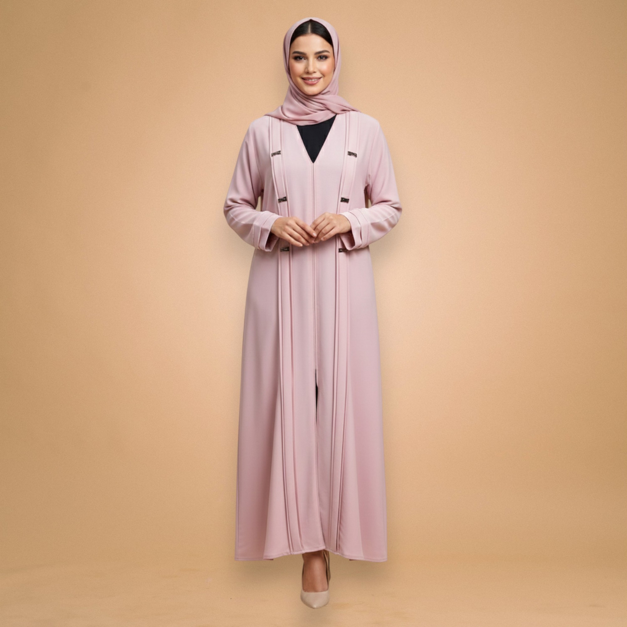 Elegant Pink Abaya