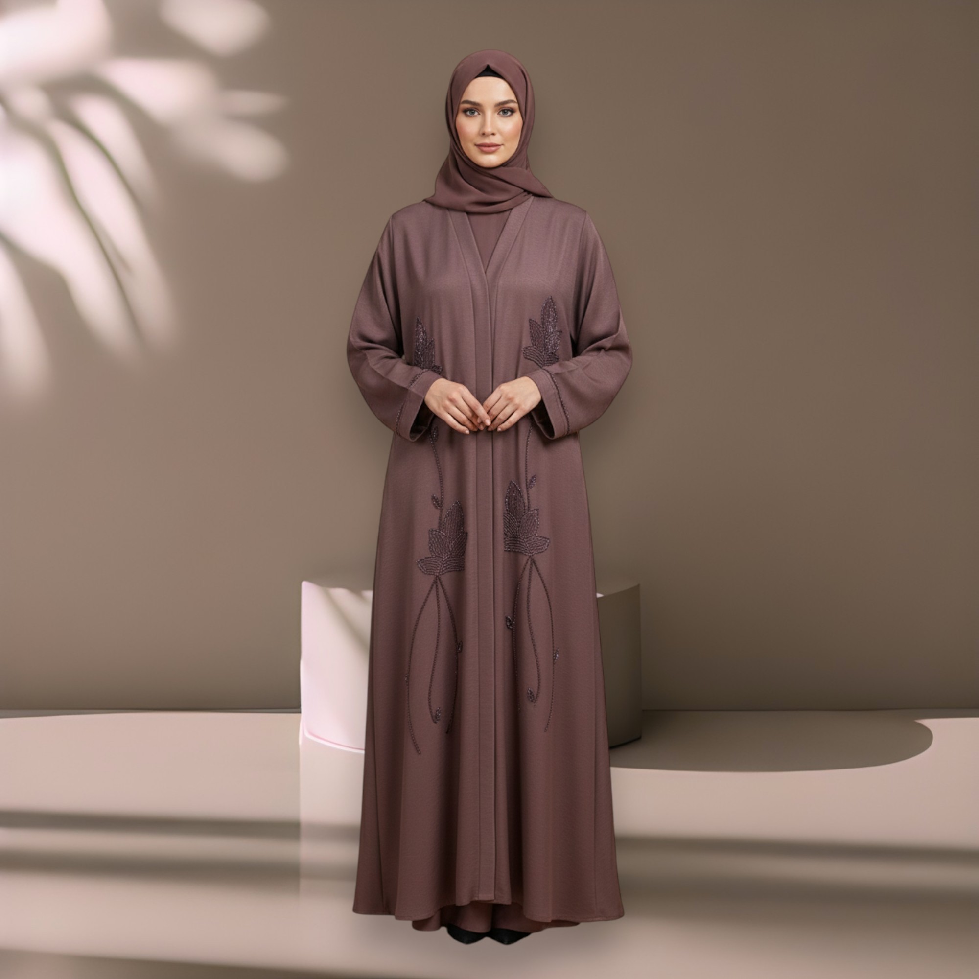 Elegant Floral Abaya