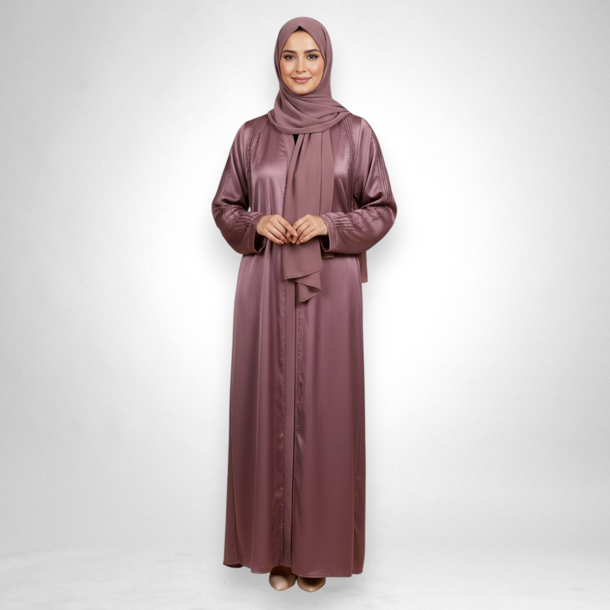 Elegant Satin Abaya