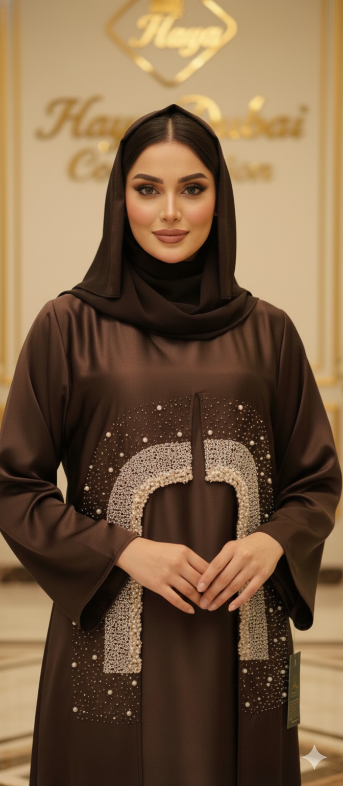 Elegant Brown Abaya