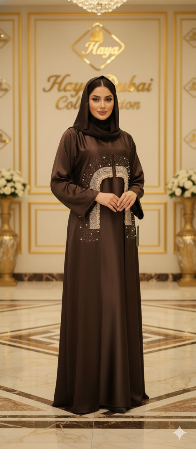 Elegant Brown Abaya