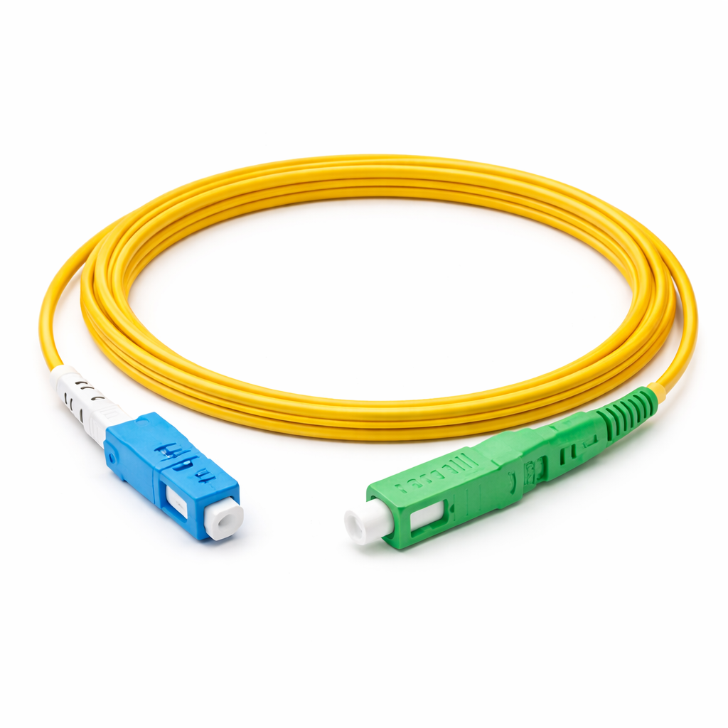 SC/APC to SC/UPC Fiber Optic Patch Cable