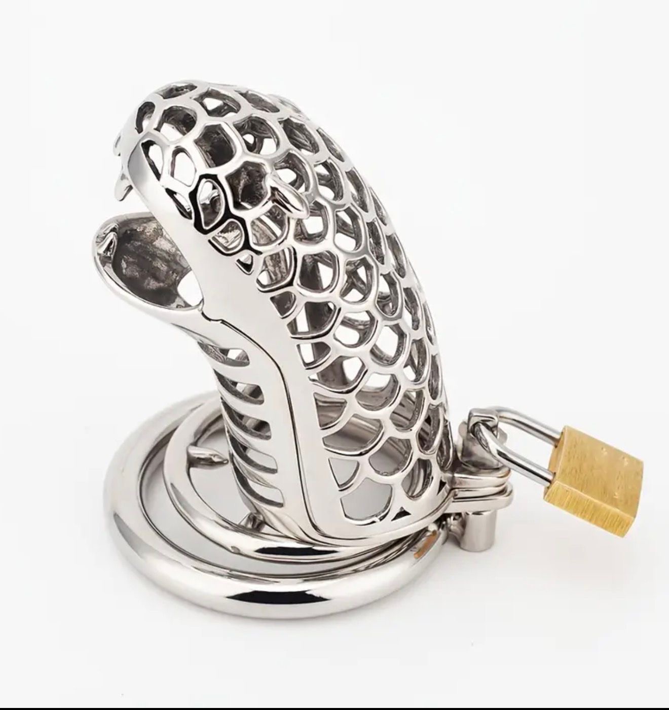 Jaula de castidad metálica Cobra