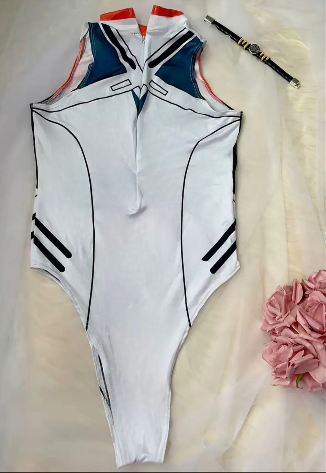 Body de cosplay futurista