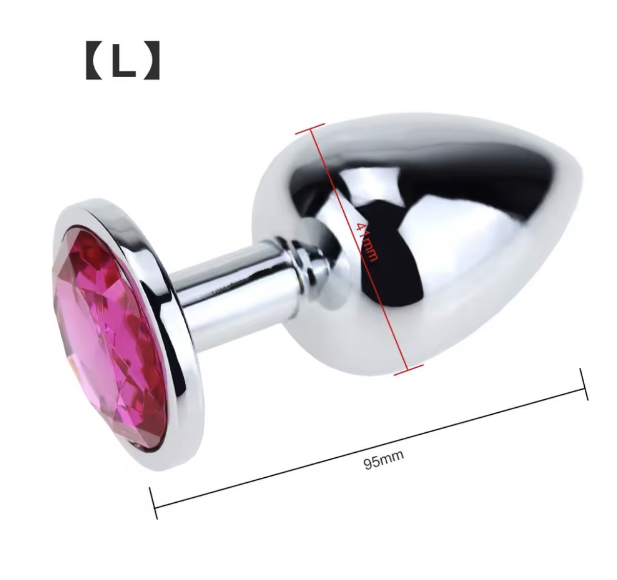 Plug Anal de Metal con Joya