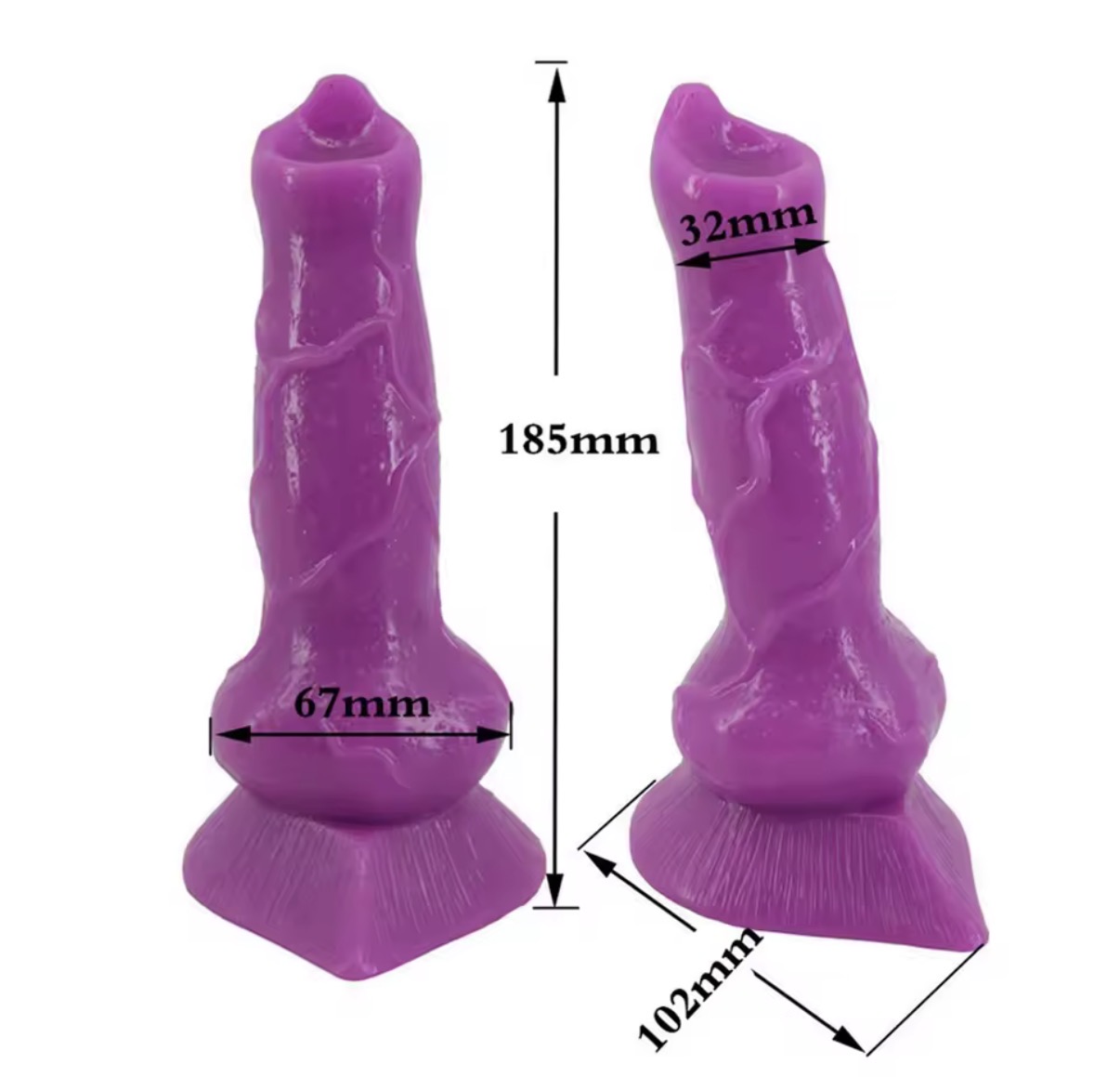 Dildo realista negro