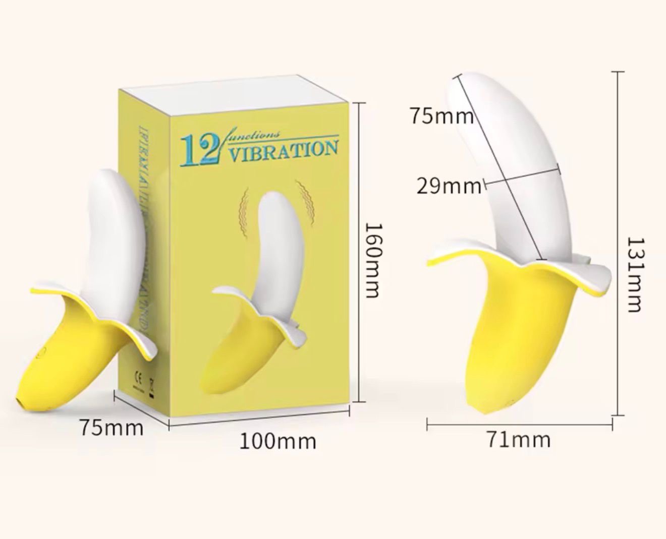 Vibrador Banana 12 Frecuencias