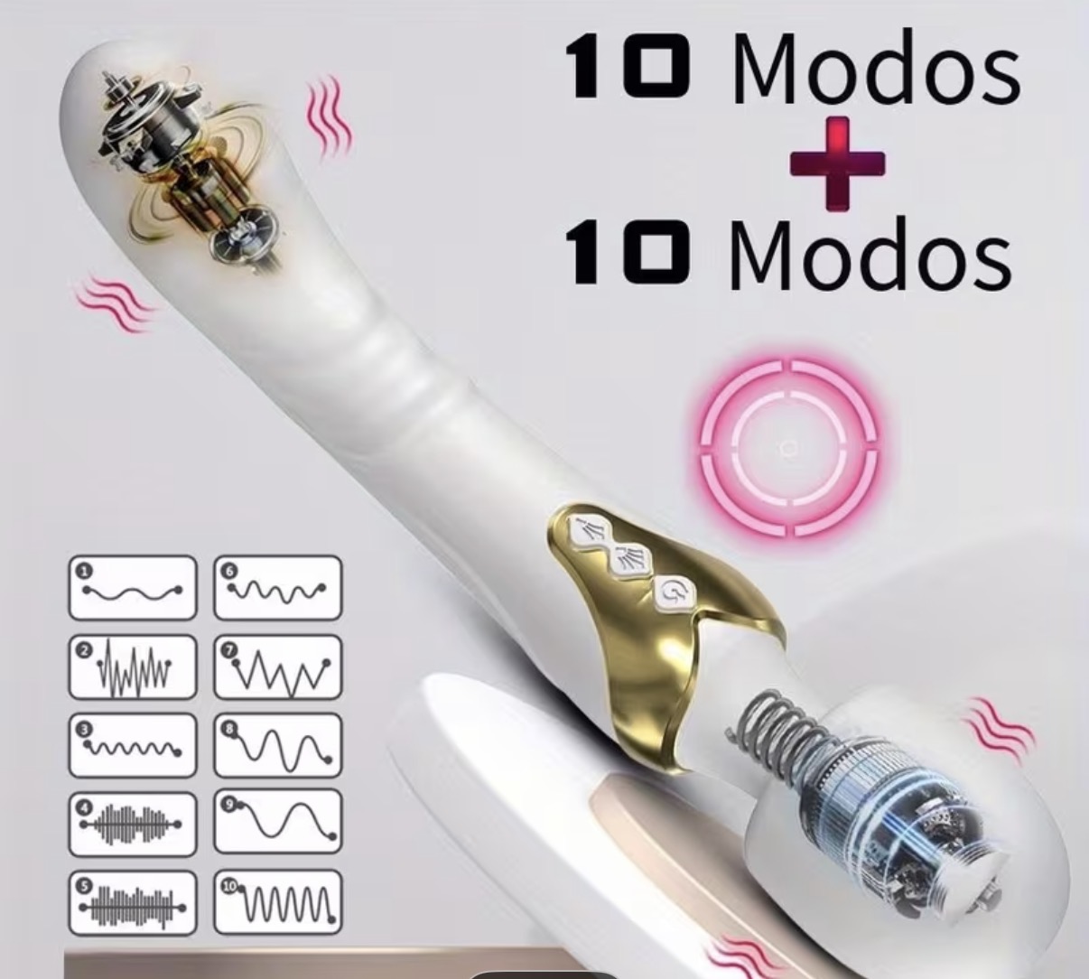 Masajeador de doble función