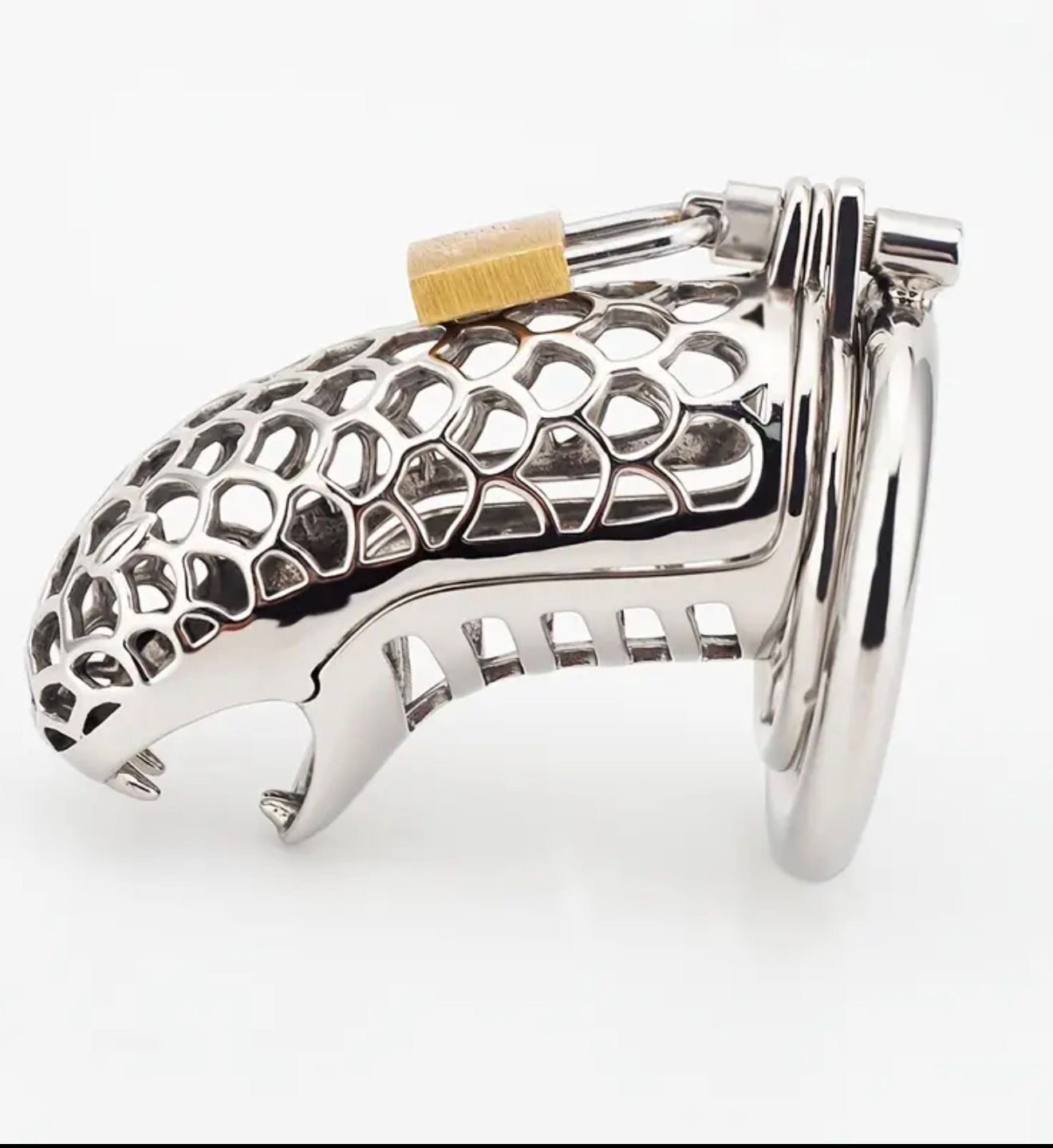 Jaula de castidad metálica Cobra